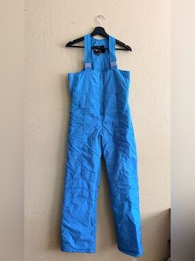 Comfort Zone Bright Blue Insulated Snow Bib Jumpsuit